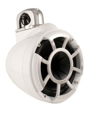 Wet Sounds REV10W-SC White REV 10 Swivel Clamp Tower Speakers with Amp