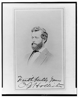 Photo:OJ Hollister,author,editor,Daily Mining Journal,c1870