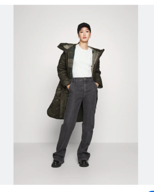 BARBOUR BARBOUR SANDYFORD QUILTED LONGLINE COAT MSRP$480 WARM + ATTRACTIVE + PRACTICAL