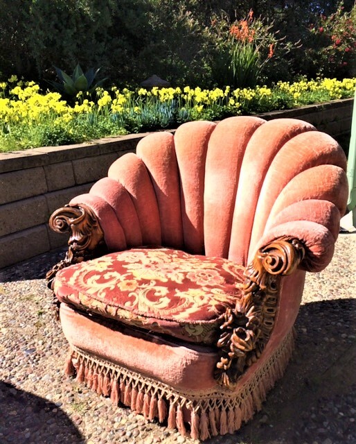 Matching Pair (2) of Antique Clamshell Victorian Era Parlor /  Pub chairs