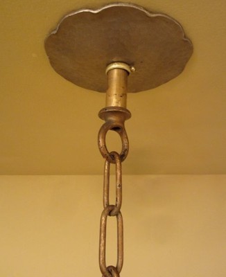 Vintage Lighting three antique 1920s Spanish Revival chandeliers