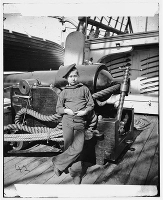 Powder monkey,gun,children,USS New Hampshire,Charleston,South Carolina,SC,1864