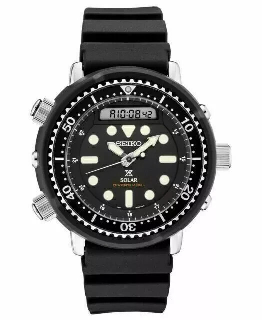 Pre-owned Seiko Prospex Modern Interpretation Of The 1982 Hybrid Diver's Watch Snj025
