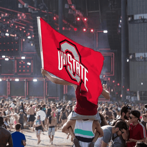 Ohio State Buckeyes College 3x5 Ft Flag with 2 brass Grommets for Outdoor Garden