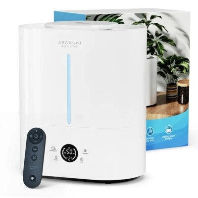 Top Fill Humidifiers Bedroom Home 4L Baby Ultra Quiet Warm Cool Mist Humidifier