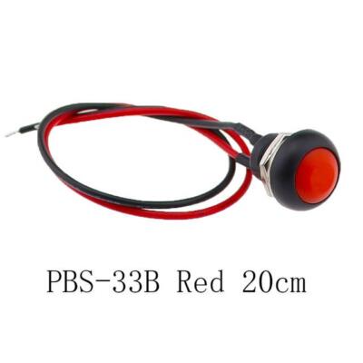 Push Button Round Switches Waterproof Momentary on Off 12mm PBS 33B 6 Color 1 Pc