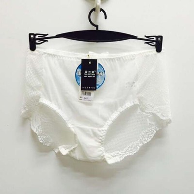 Sexy Women Soft White Lace Floral Style Panties Fashion Underwear Size M 