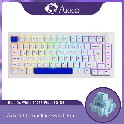 Akko 5075B Plus Dracula 75% Mechanical Gaming Keyboard Hot Swap Three-Modes