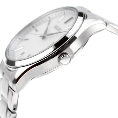 Pre-owned Seiko Selection Sbpx143 Silver Dial Solar Sapphire Stainless Steel Men Watch