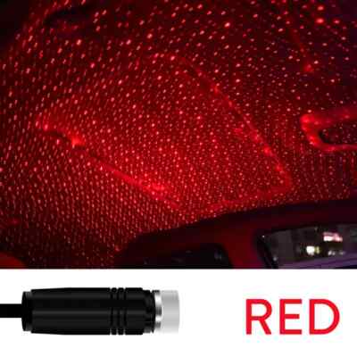 Car Interior Roof LED Star Light USB Atmosphere Starry Sky Night Projector Lamp