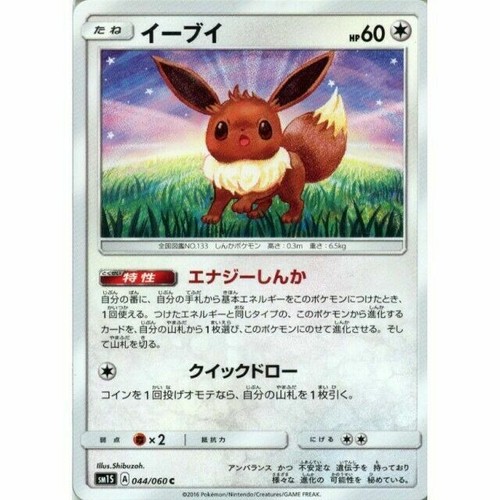 Eevee 173ポケモンカード 6枚セット Pokemon Card game Eevee GX SR 188/173 SM12a Tag Team