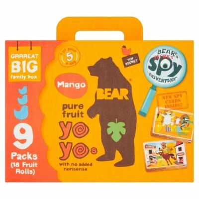 Bear Fruit Yoyos Mango Family Pack - 9 x 20g (0.4lbs)