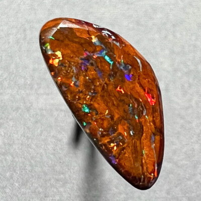 Multiple Gem Colors * 4ct Natural Australian Solid Matrix Boulder Opal * Video