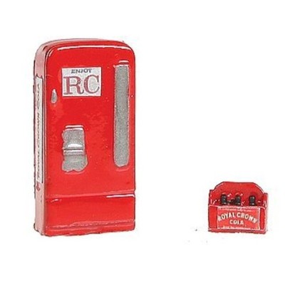 HO Scale Upright Soda Machine w/Case -- Royal Crown RC Cola