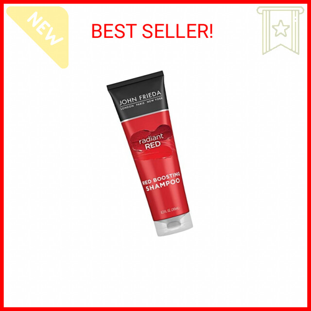 John Frieda Radiant Red Red Boosting Shampoo, Daily Shampoo 8.3 Oz