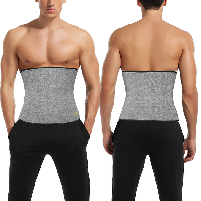 Men's Waist Trainer Training Thermo Girdle Sweat Sauna Belt Body Shaper Sports