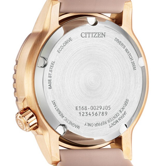 Pre-owned Citizen Promaster Eo2023-00a Marine Eco-drive Solar Diver 200ｍ Women's Watch
