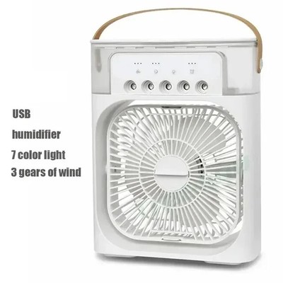 5-Hole Spray Humidification Usb Desktop Small Fan Air Conditioning With Light