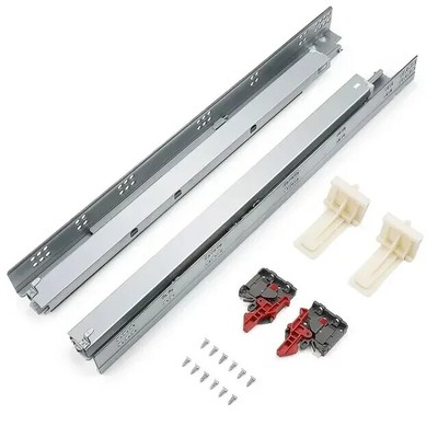 Pair of DTC 21'' Undermount Drawer Slides, Full Extension, Soft-Close