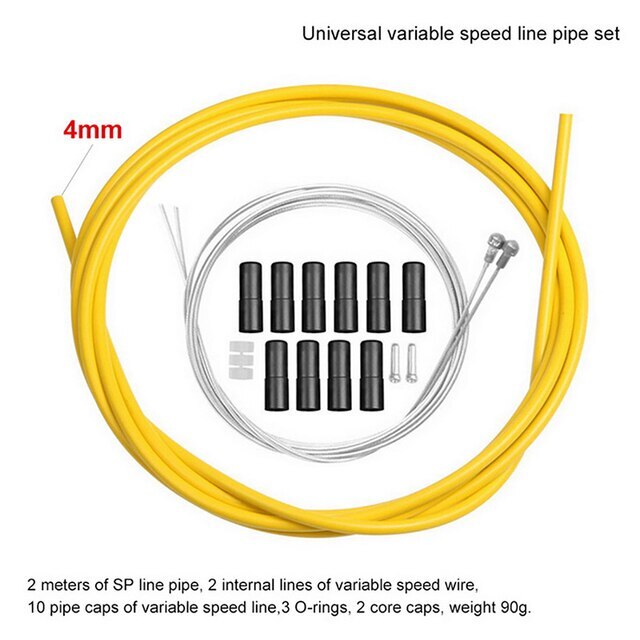 Bike Bicycle Front & Rear Inner Outer Wire Brake Gear Shifter Cable Housing Set