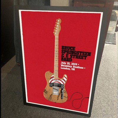 Bruce Springsteen and E Street Band Tour Live At Wembley Stadium London UK Poste