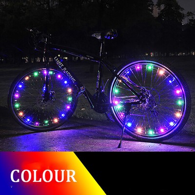 20 LED Bicycle Bike Wheel Rim Spoke Cycling Light String Safety Night Riding