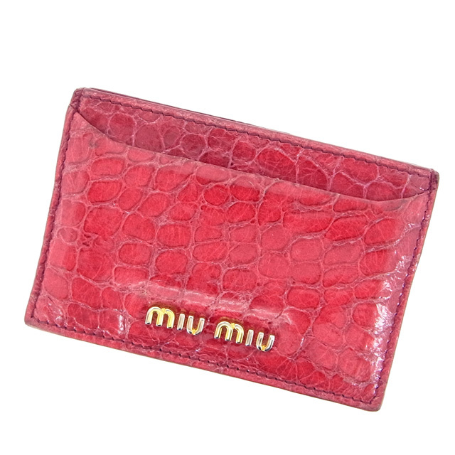 ☆関税込☆MIUMIU★Matelasse Card Holder Marigold★ Miu Miu Matelasse Nappa Leather Card Holder Black in Leather