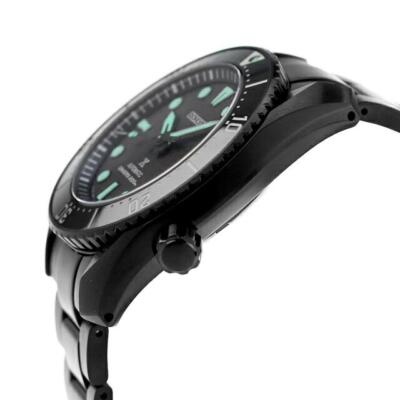 Pre-owned Seiko Prospex Sbdc193 The Black Series Automatic Scuba Diver Watch Men Limited