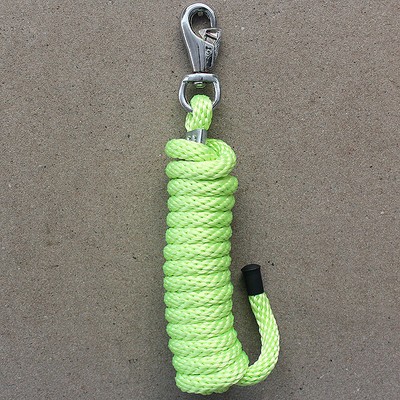 U-H445 HILASON HORSE RIDING POLY ROPING REINS LIME GREEN 1/4