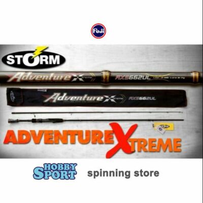 CANNA STORM ADVENTURE XTREME AXS662UL  198 CM 3-7 GR IN CARBONIO 2 SEZ. SPINNING