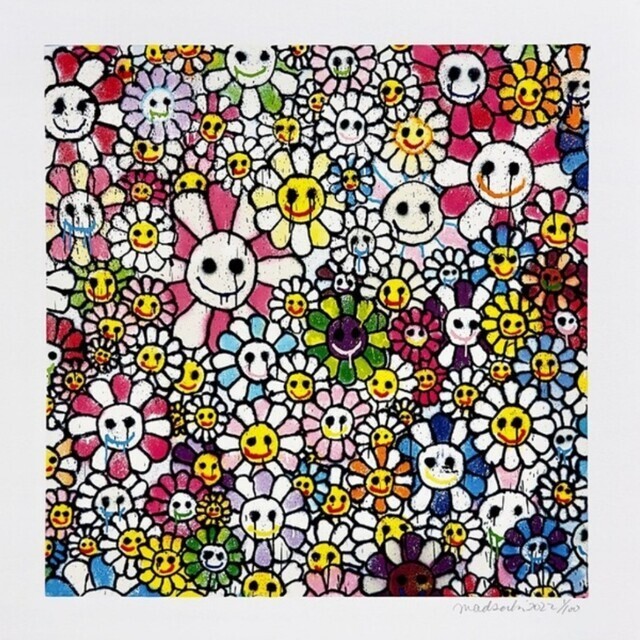 Takashi Murakami mebae smile_01 w M.F ED100 flower kaikai kiki | eBay