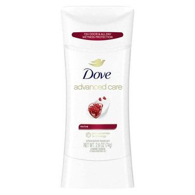 Dove Advanced Care Antiperspirant Deodorant Stick, Revive Pomegranate, 2.6 oz