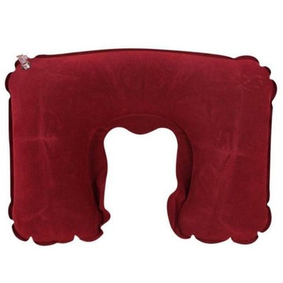 Portable Traveling Pillow Inflatable U Shape Blow Cushion Pillow for Flight