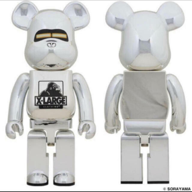 MEDICOM TOY - BE@RBRICK SORAYAMA BABYMILO 1000％ SILVER Be@rbrick BAPE x Hajime Sorayama 1000% Bearbrick Baby Milo