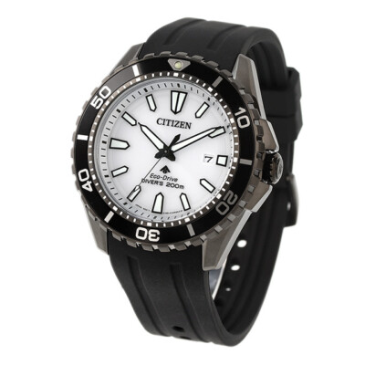 Pre-owned Citizen Promaster Marine Bn0197-08a Eco-drive Solar Men Watch Diver 200m