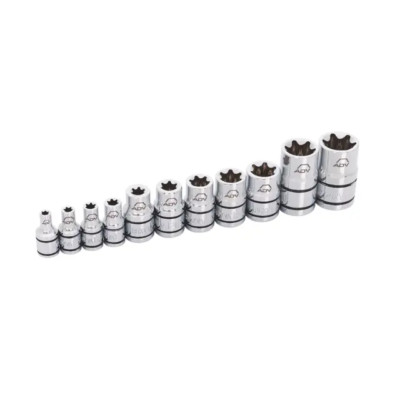 MATCO Tools  11 PIECE INVERTED TORX SOCKET SABCX11V E4 TO E20 1/4, 3/8, & 1/2''