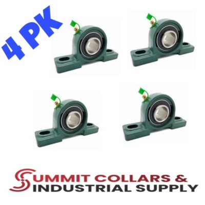 UCP208-24 Pillow Block Bearing 1-1/2 Bore Self Aligning 2 Bolt, (4PK)