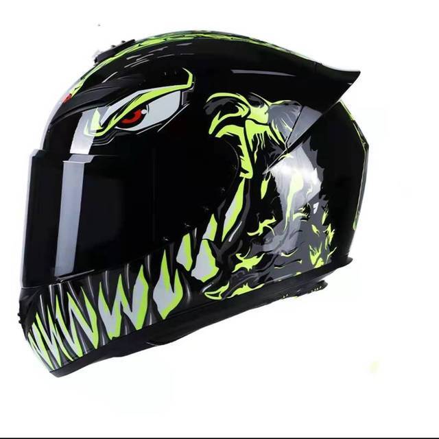 Motorcycle Helmet Double Lens Cross Section Helmet Safety Helmet Flip Up Riding