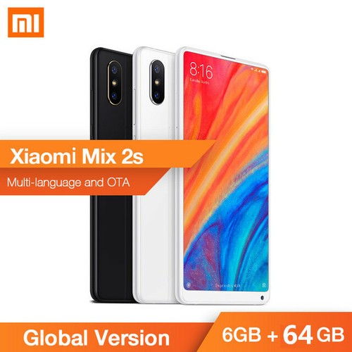 Original Xiaomi Mix 2S 6GB+64GB 4G Móvil Snapdragon845 Octa Core Smartphone 2SIM