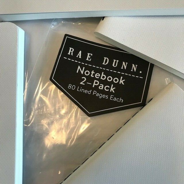 Rae Dunn Notebook - Set of 4 Soft Bound Notebooks Write Explore