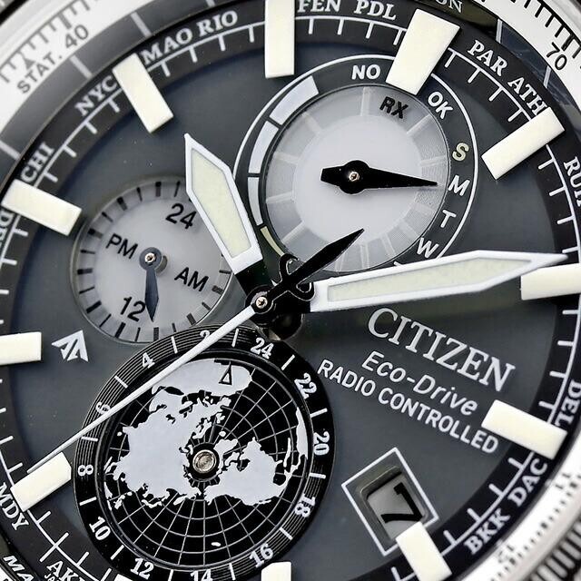 Pre-owned Citizen Promaster By3006-53h Sky Series Geo Trekker Eco Drive Men's Watch