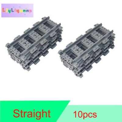 MOC City Train Track Walkway Buffer Stop MOC Kit Building Blocks Sets DIY