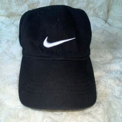 Nike Just Do It Embroidered Iconic Logo Youth Black Classic Hat One Size Kids