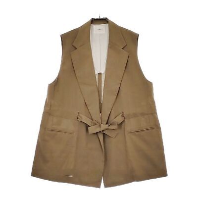 Excellent Condition】RITTO/Ritto Cotton V-Neck Ribbon Vest, IENA