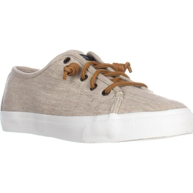 Sperry Top-Sider Seacoast Women's Size 5.5 M Natural Linen fashion Sneakers - Picture 1 of 5