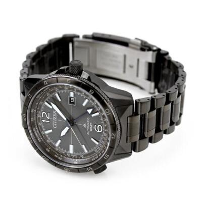 Pre-owned Citizen Promaster Sky Nb6045-51h Black Gmt Automatic Mechanical Watch Men