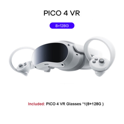 VR Glasses Headsets Pico 4 8+128G/256GB All-in-One 3D 4K Display Virtual Reality