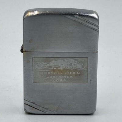 Zippo Lighter 1938-1939 Diagonal Lines Edging Round Corners