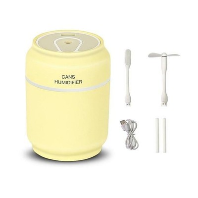3 in 1 200ml USB Can Shape Air Humidifier 7 Color LED