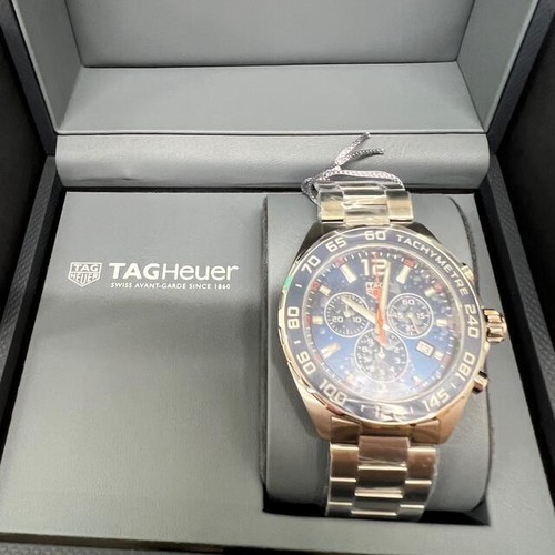 Pre-owned Tag Heuer Watch Formula 1 Chronograph 43mm Quartz Blue Caz1014.ba0842